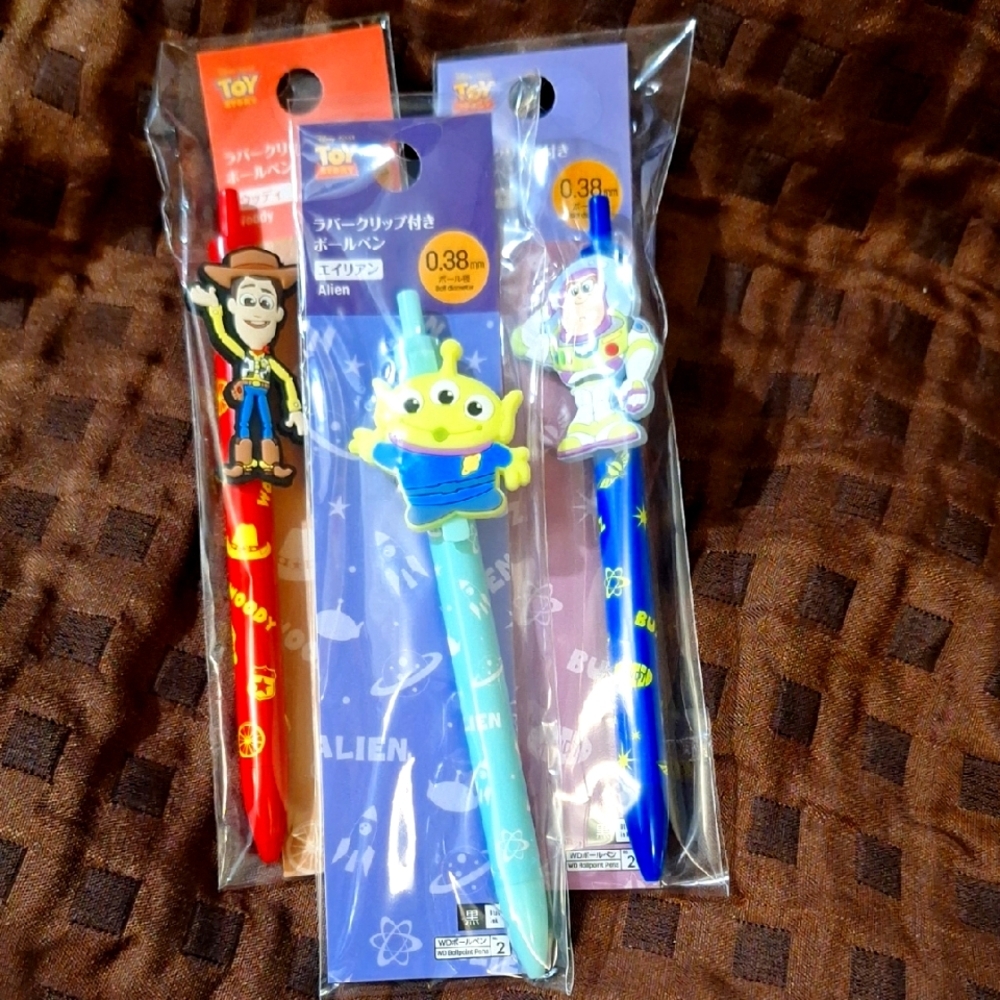 Disney Daiso Toy Story Character Pens Single Pen Woody, Buzz, LGM
